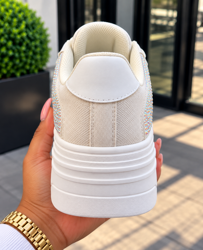 Marsel Rhinestone Lace Up Sneaker