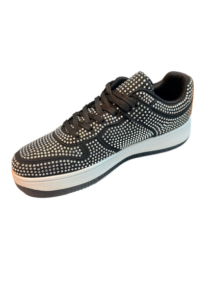 Liliana Rhinestone Embellished Low Sneakers