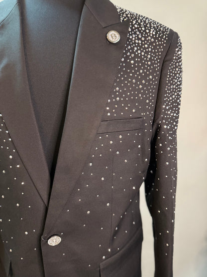 Barabas Crystal Studded Blazer