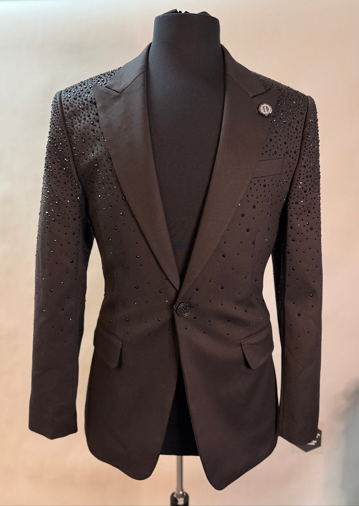 Barabas Crystal Studded Blazer