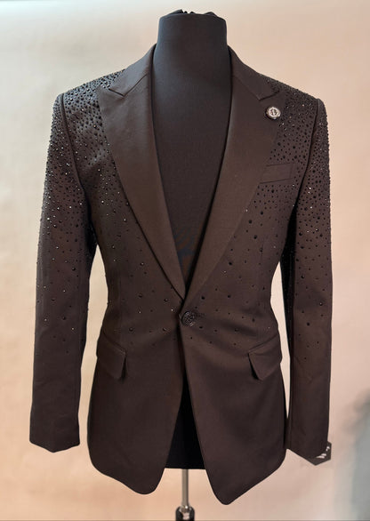 Barabas Crystal Studded Blazer