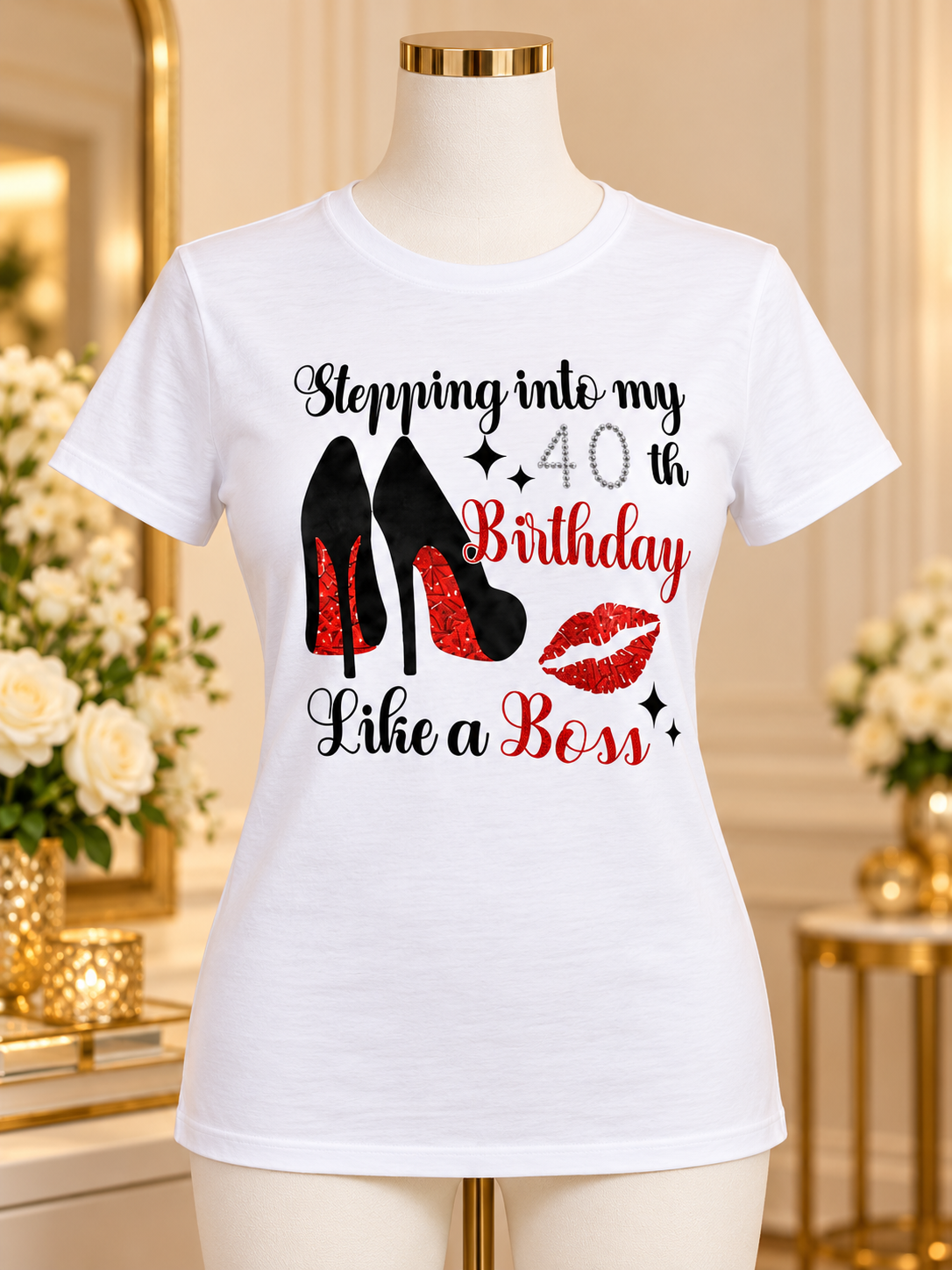 40th Birthday Shirt for Women | Like a Boss Birthday Tee