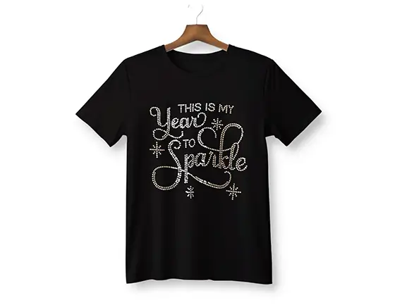 “This Is My Year To Sparkle” Rhinestone T-shirt