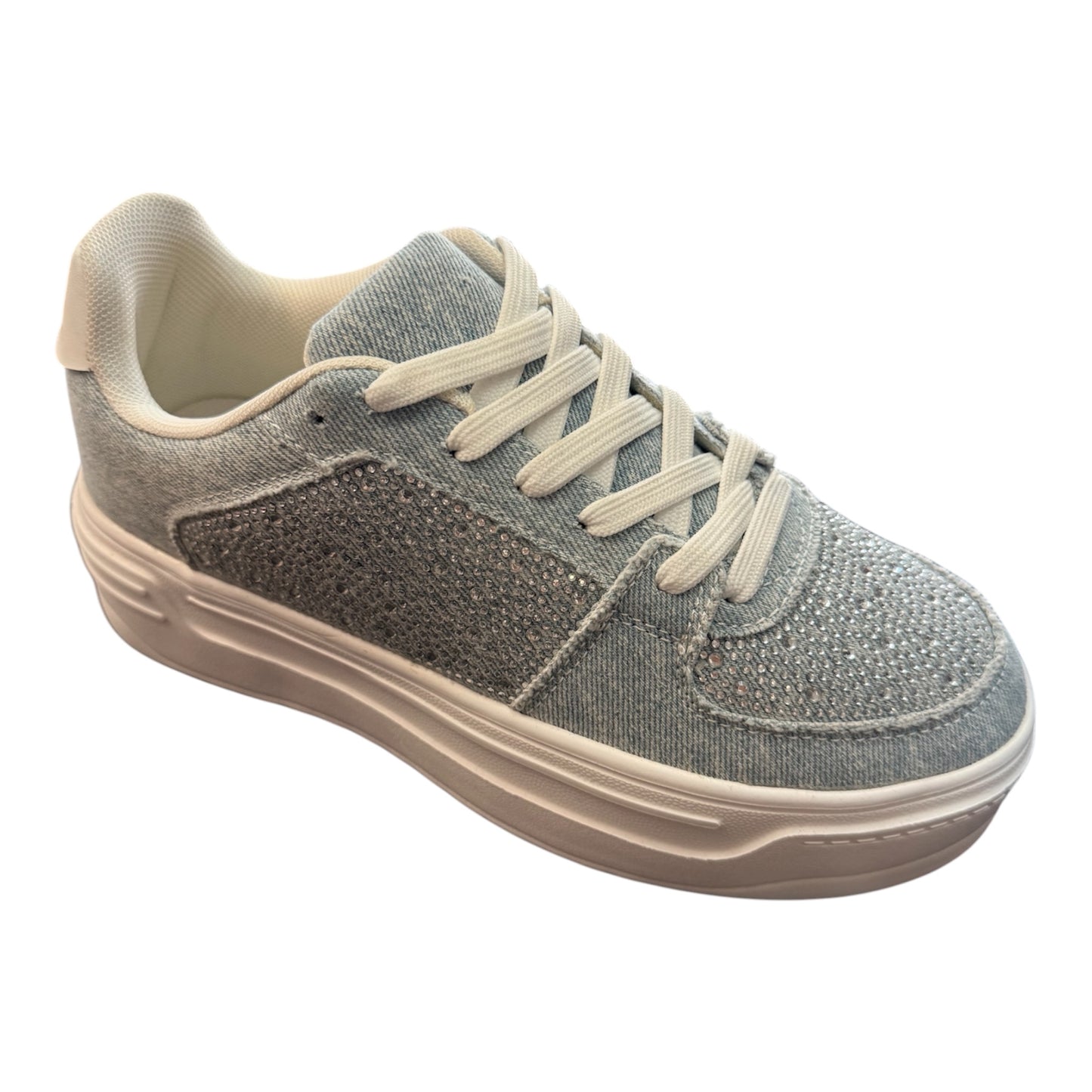 Marsel Rhinestone Lace Up Sneaker