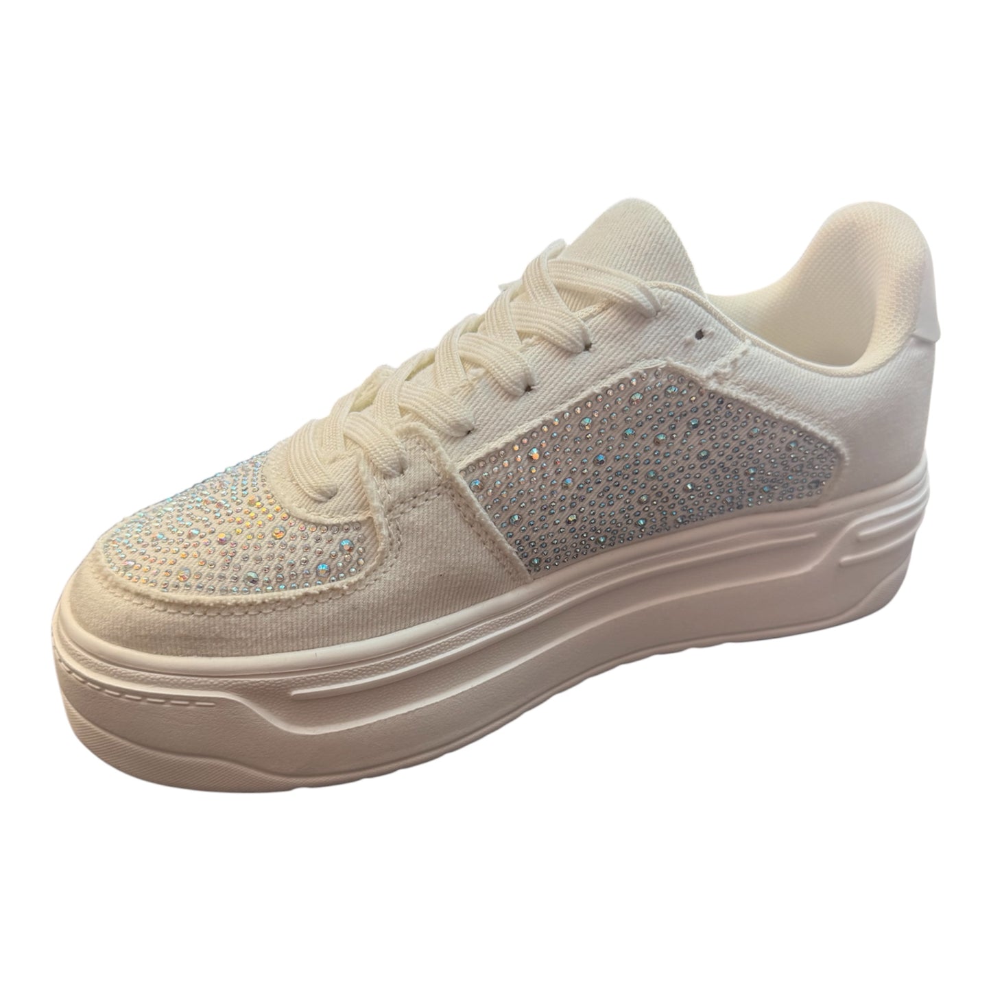 Marsel Rhinestone Lace Up Sneaker