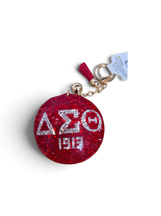 Sorority Rhinestone Keychain- Bling Purse Key Ring