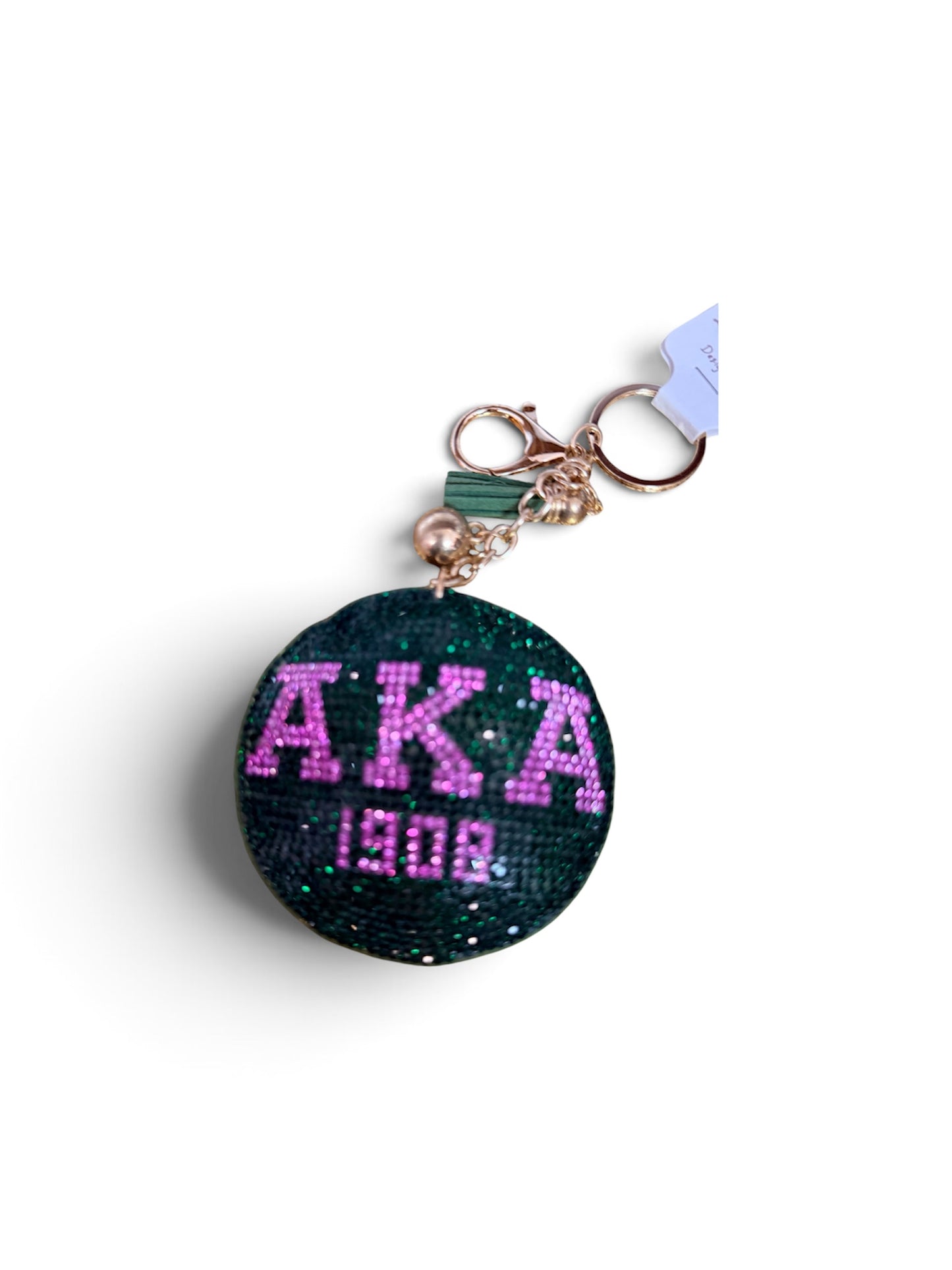 Sorority Rhinestone Keychain- Bling Purse Key Ring
