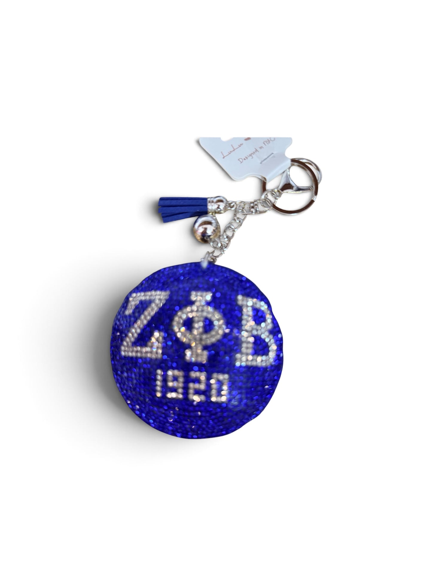 Sorority Rhinestone Keychain- Bling Purse Key Ring
