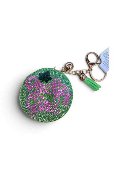 Sorority Rhinestone Keychain- Bling Purse Key Ring