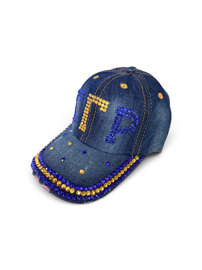 Bling Sorority Rhinestone & Pearl Caps | Greek Letter Hats