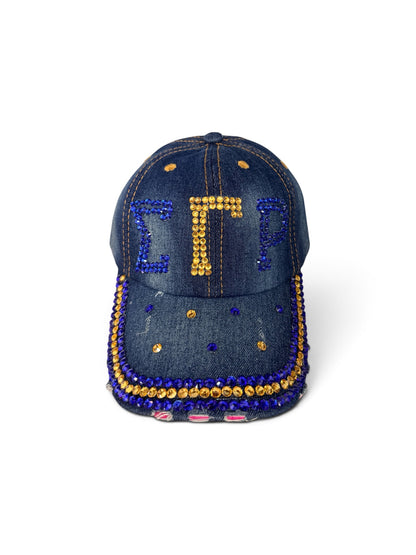 Bling Sorority Rhinestone & Pearl Caps | Greek Letter Hats