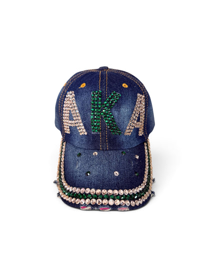 Bling Sorority Rhinestone & Pearl Caps | Greek Letter Hats