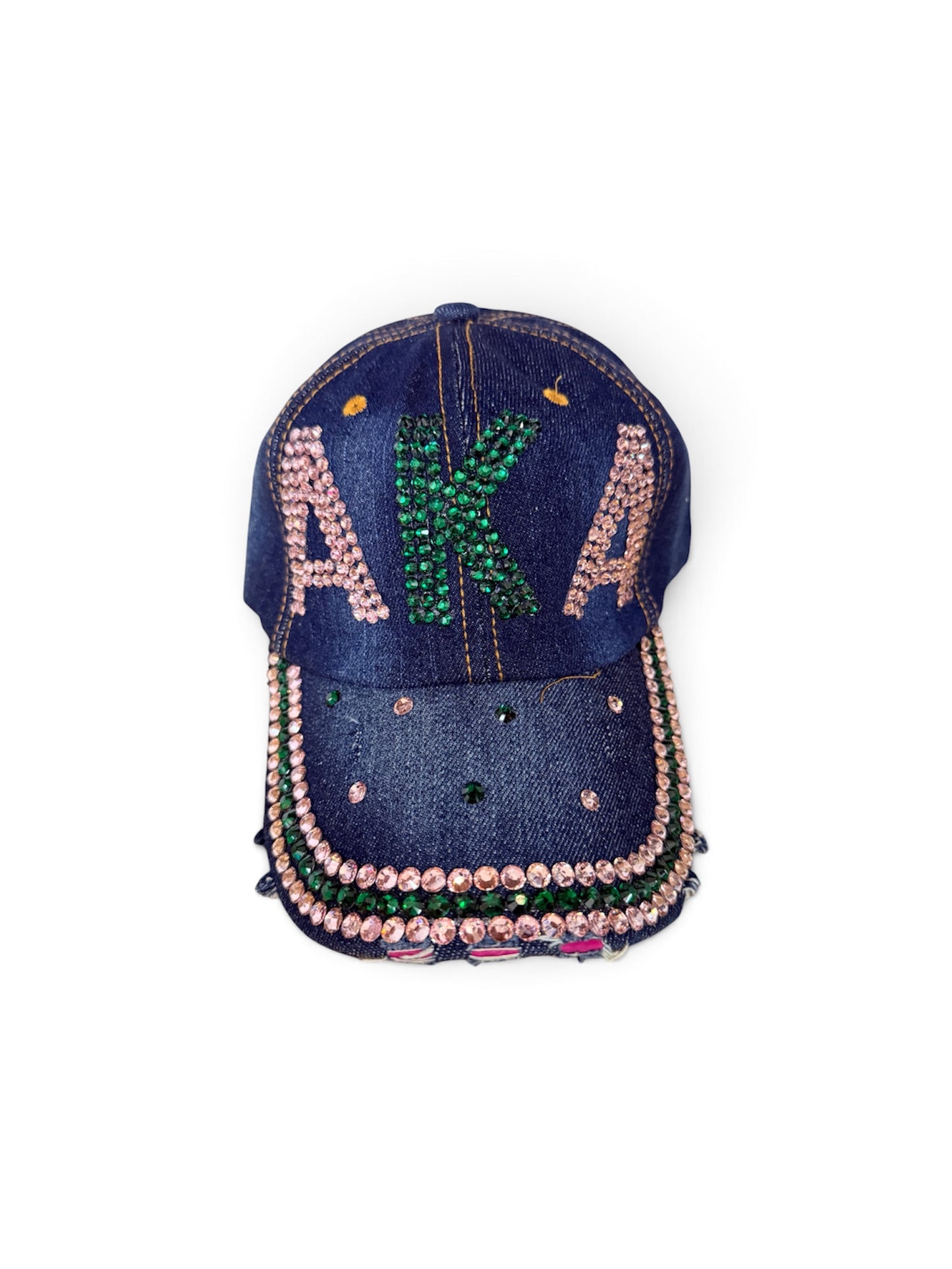Bling Sorority Rhinestone & Pearl Caps | Greek Letter Hats