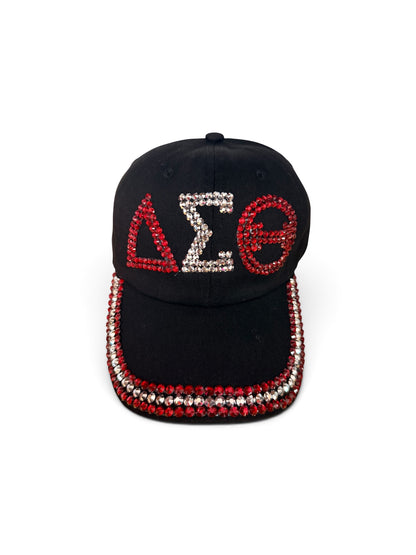 Bling Sorority Rhinestone & Pearl Caps | Greek Letter Hats
