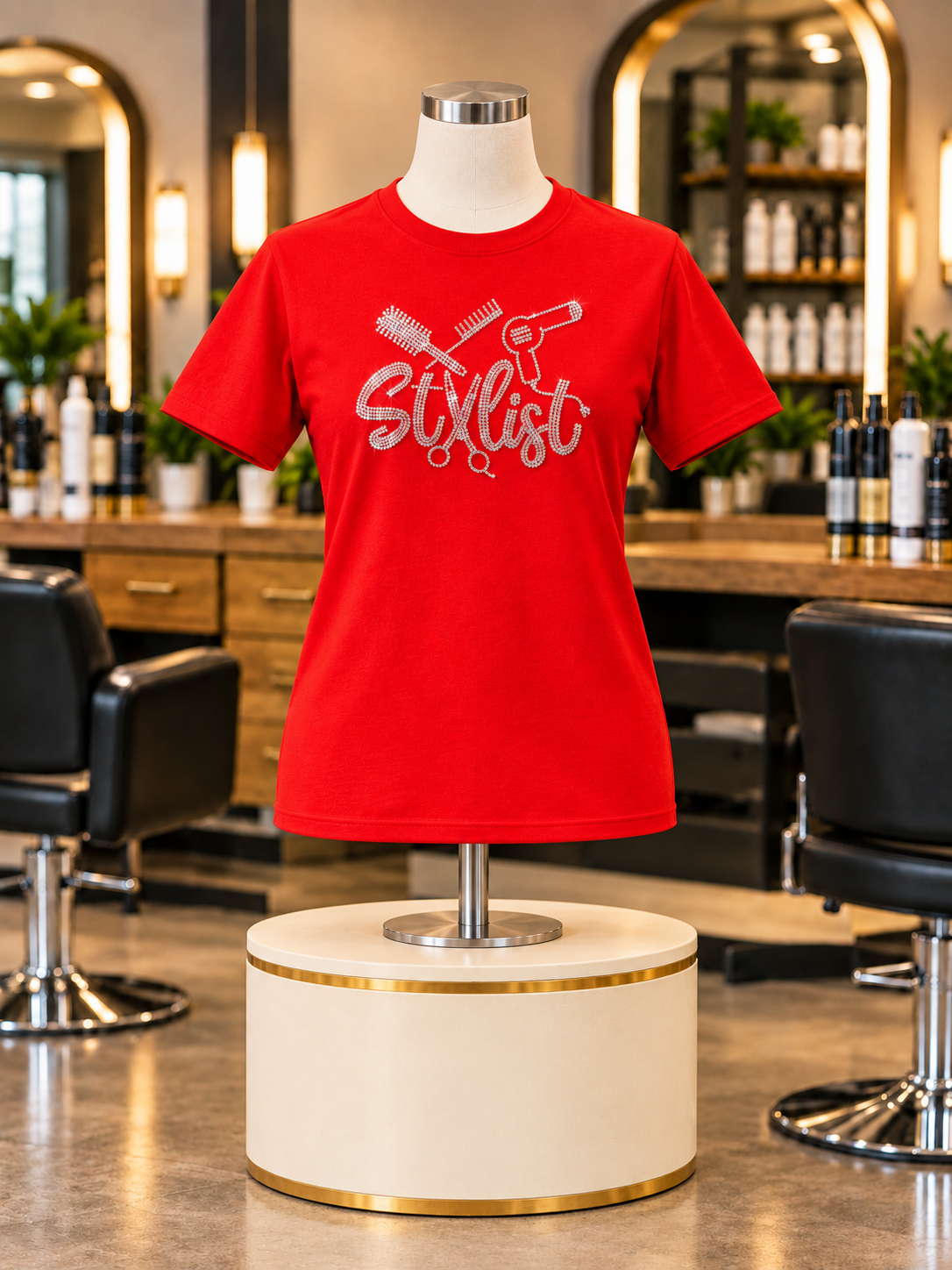 Rhinestone Hair Stylist Shirt