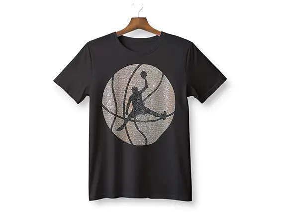 Rhinestone Basketball Gildan T-shirt