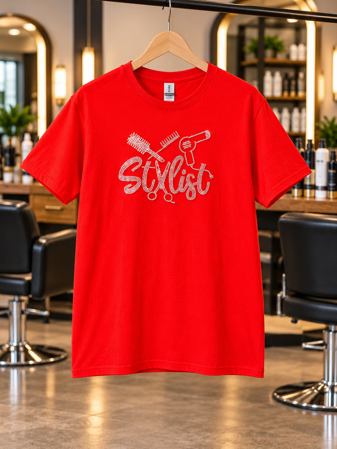 Rhinestone Hair Stylist Shirt