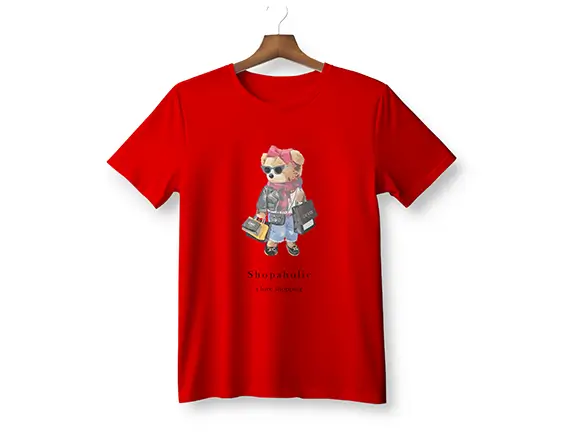 Shop-aholic Bear Gildan T-Shirt