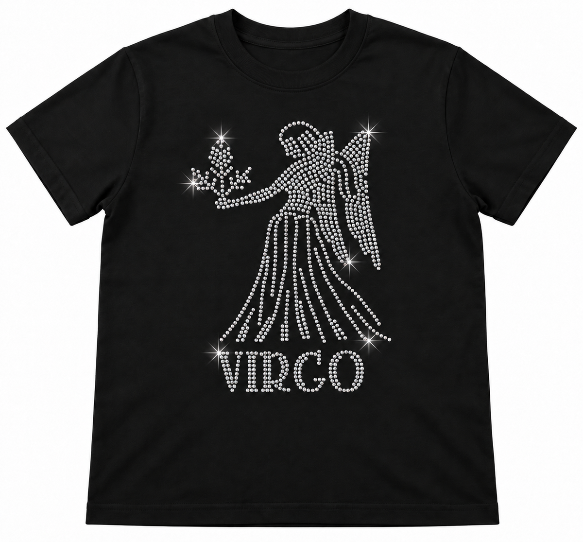 Bling Zodiac Rhinestone Figure Graphic T-Shirts