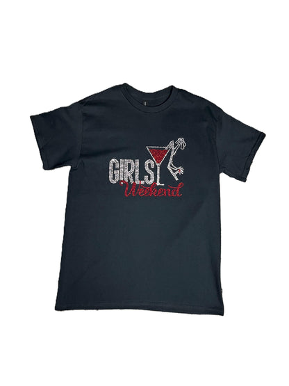 Girls Weekend - Girls Trip Womens Rhinestone Shirt