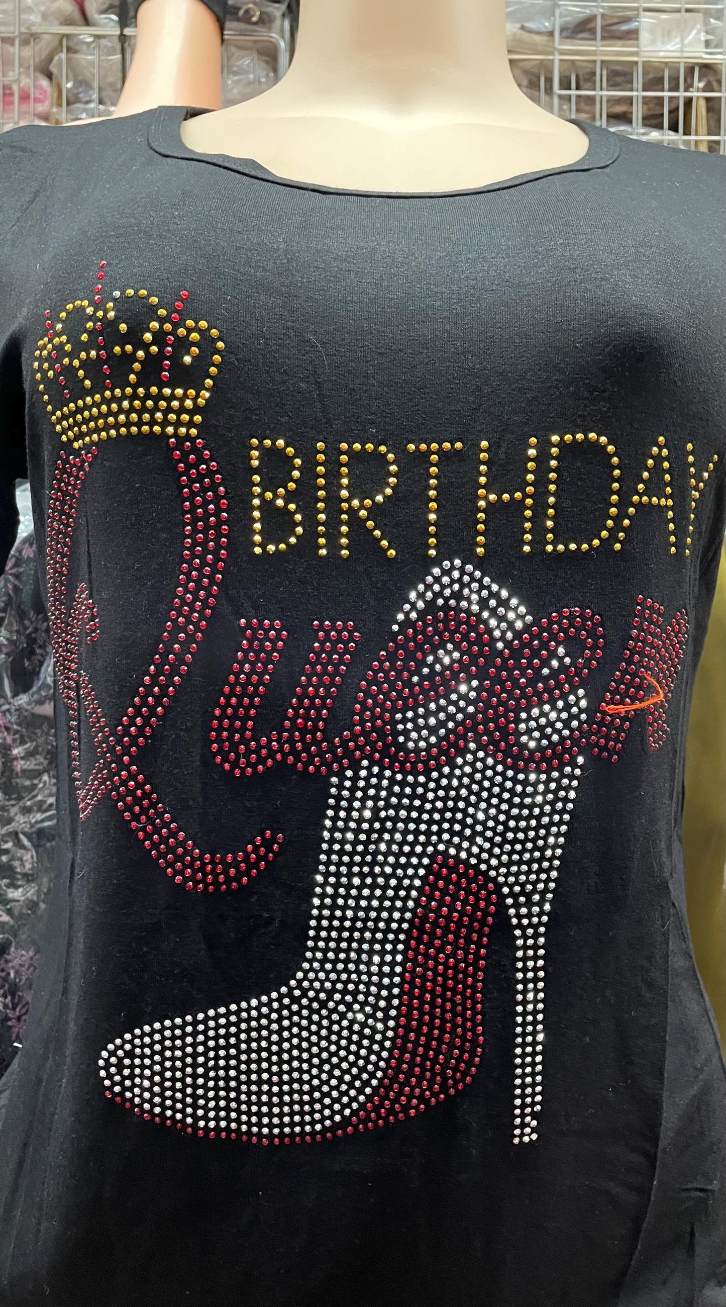 Birthday Queen Rhinestone T-Shirt
