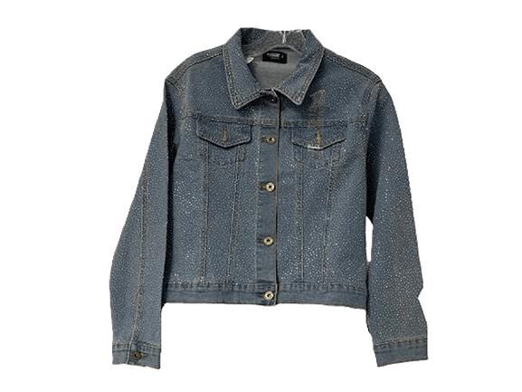 Rhinestone Denim Jacket- Rhine Studs