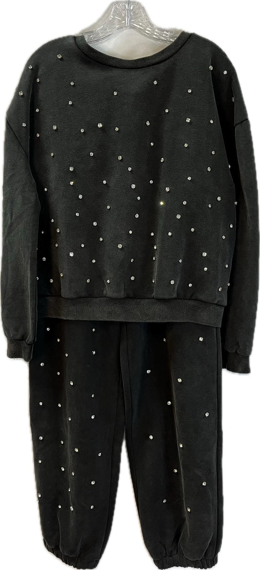 Shine Bright Jogger Set - Two Piece Rhinestone Set