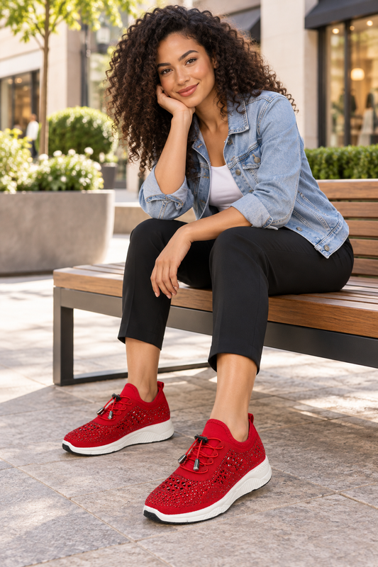 Atalina Sneaker - Rhinestone Sneakers