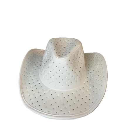 Rhinestone Embellished Cowboy Hat – Western Style Cowboy Hat for Women & Men, Sparkly Rodeo Hat, Country Concert Hat, Glam Cowgirl Hat