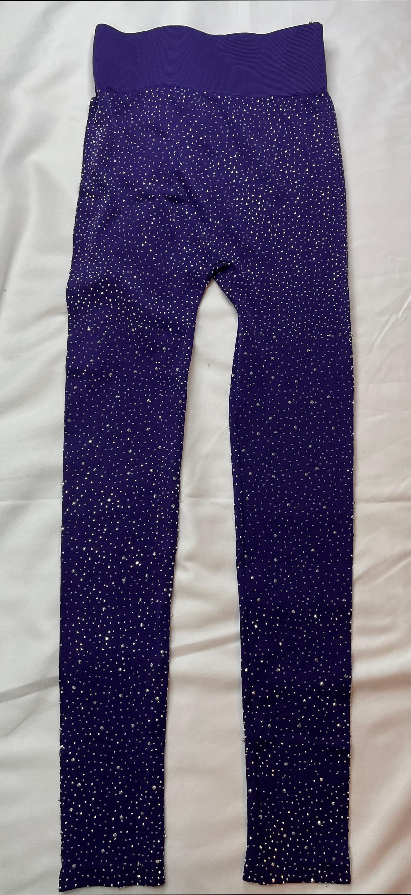 Leggings - Rhinestone Designed Leggings