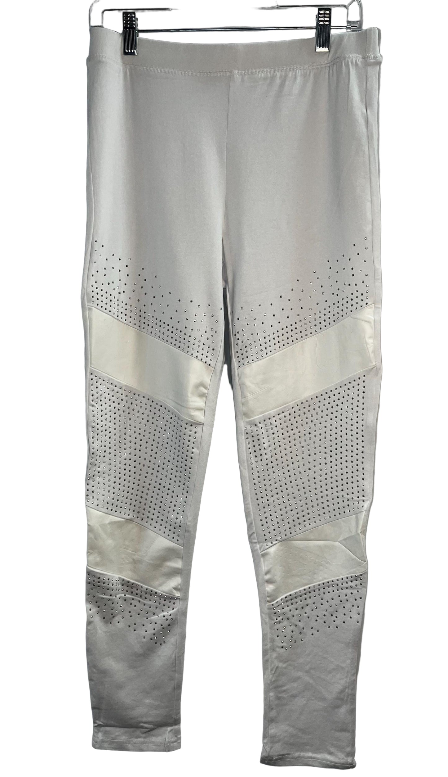 Rhinestone Embellished Yoga Pants - Leggings