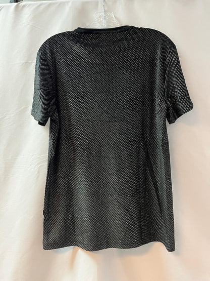 Men's Black Sparkle TShirt | Barabas Luxe Streetwear | Party Clubwear Bling Shirt | Short Sleeve Tee | Shiny Party Shirt | Luxury Streetwear