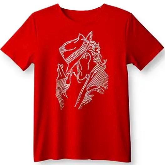 Celebrity Shirts - Celebrity Rhinestone T-Shirt - Michael Jackson Shirt