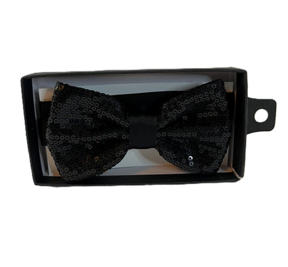 Men's Sequin Bow Tie – Sparkly Formal Party Tuxedo Accessory – Men's Bow Tie - Rhinestone Bow Tie