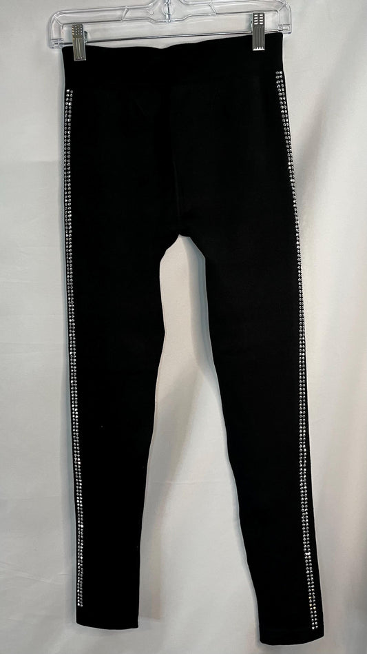 Black Leggings - Rhinestone Leggings