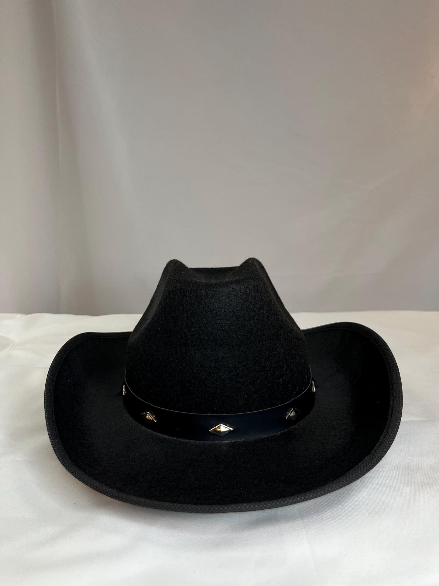 Western Style Cowboy Hat with Diamond Studded Band- Stylish Felt Cowboy Hat with Studded Band | Western Rodeo Hat for Men & Women