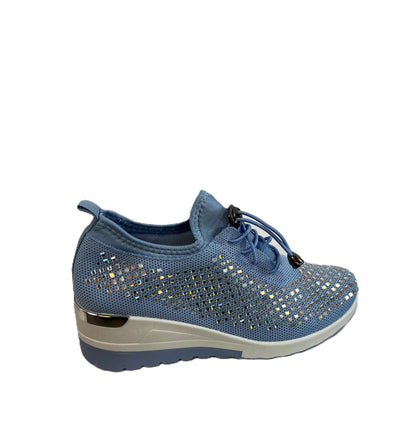 Atalina Rhinestone Sneaker - Bling Sneakers