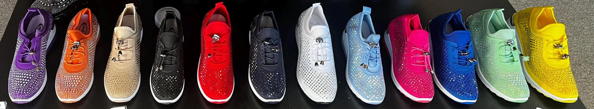 Atalina Rhinestone Sneaker - Bling Sneakers
