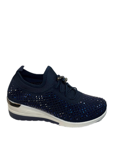 Atalina Rhinestone Sneaker - Bling Sneakers