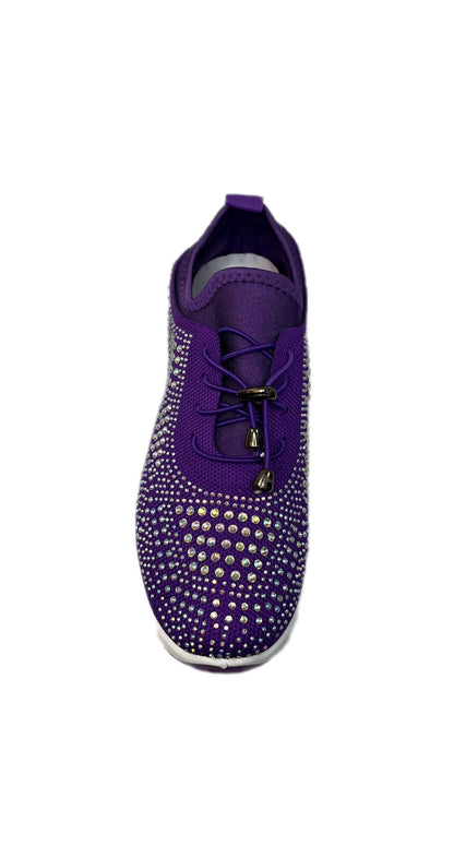 Atalina Rhinestone Sneaker - Bling Sneakers