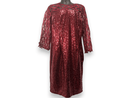 LIGHT UP THE NIGHT W/OUR SEQUENCE & LACE DRESS