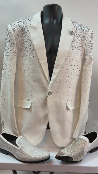 Barabas Crystal Studded Blazer