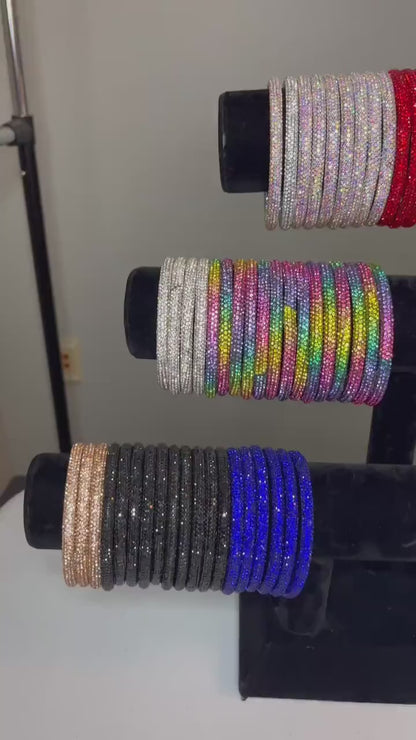 Rhinestone Dazzle Bangle Bracelets Jewelry