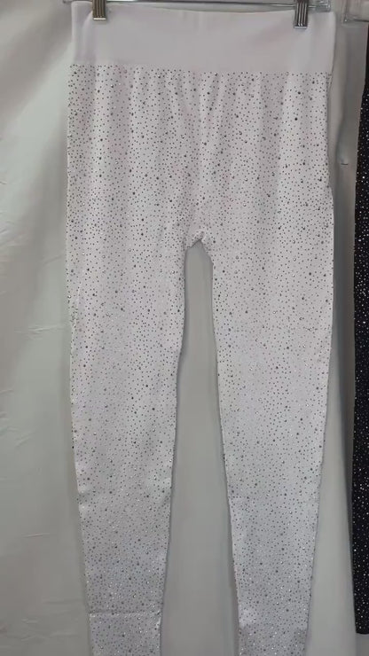 Leggings - Rhinestone Designed Leggings