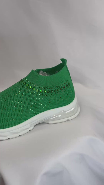 Atalina Sock Slip-on Rhinestone Sneaker