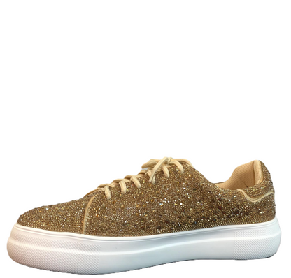 Rhinestone Sneakers - Sparkly Platform Sneakers