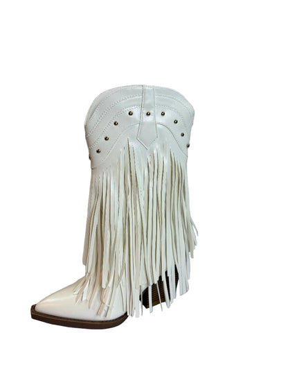 Western Fringe Studded Cowgirl Boot