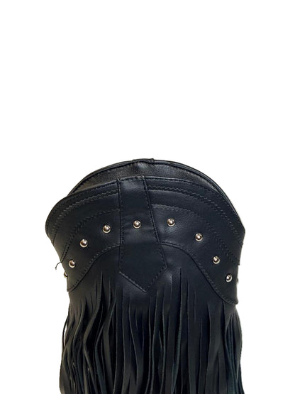 Western Fringe Studded Cowgirl Boot