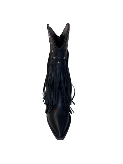 Western Fringe Studded Cowgirl Boot